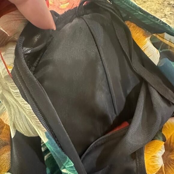 VINTAGE J. Harris 90s Tropical Hawaii Tiered Ruffle Asymmetric Midi Dress Size 4 - Picture 10 of 16